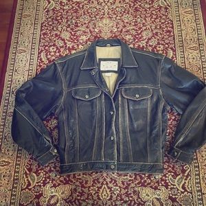 Vtg “90’s” Banana Republic Leather Jacket